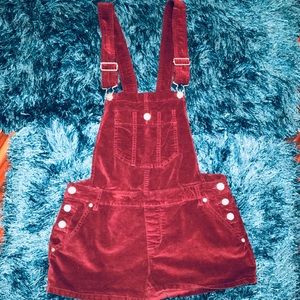 FOREVER 21 Velvet Overalls